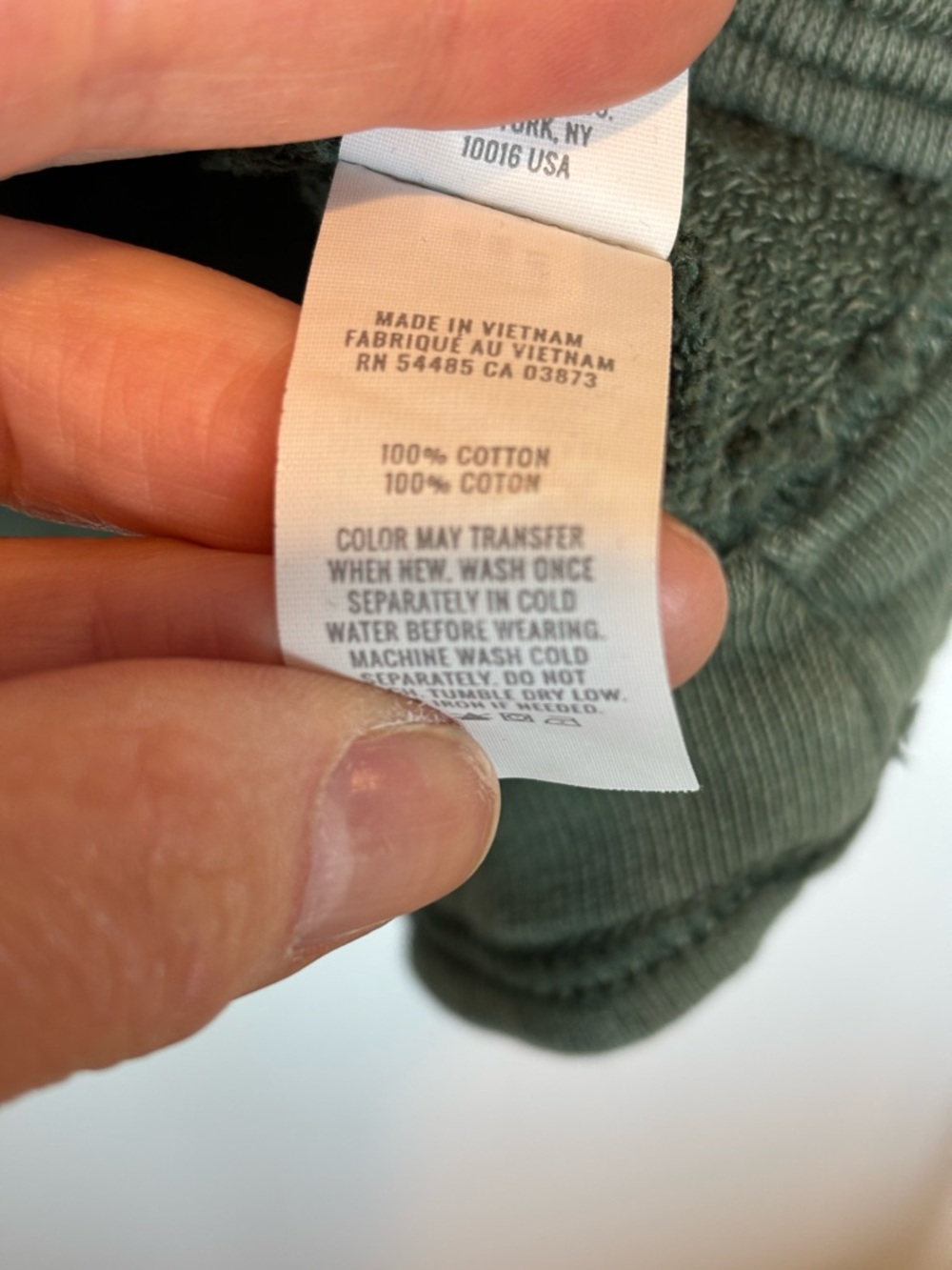 aerie Sage Green Button Sweatshirt 127 - Picture 4 of 4